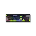 Teclado Inalambrico/Bluetooth/USB Gamer Vorttek KB708 Gris Verde RGB Ingles Extendido con numerico