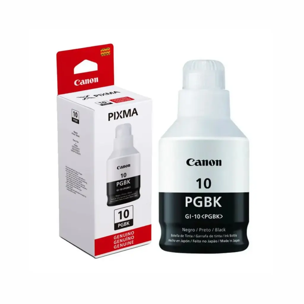 Bote de Tinta Original Canon GI-10BK Negro