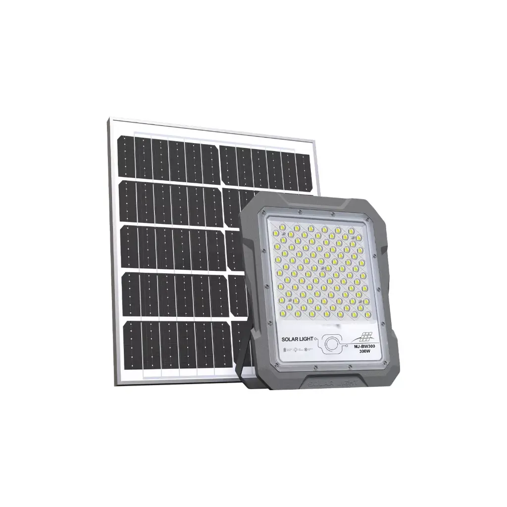 S/Lampara Solar LED Solar Flood 300W MJ-BW300 Con Soporte
