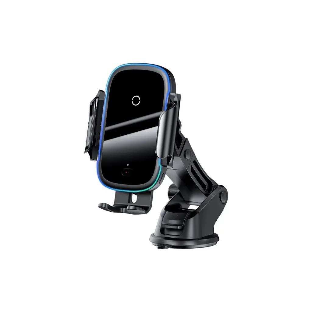 Montaje Magnetico Con Cargador de Celular para Vehiculo Baseus WXHW03-01 Negro Ventosa