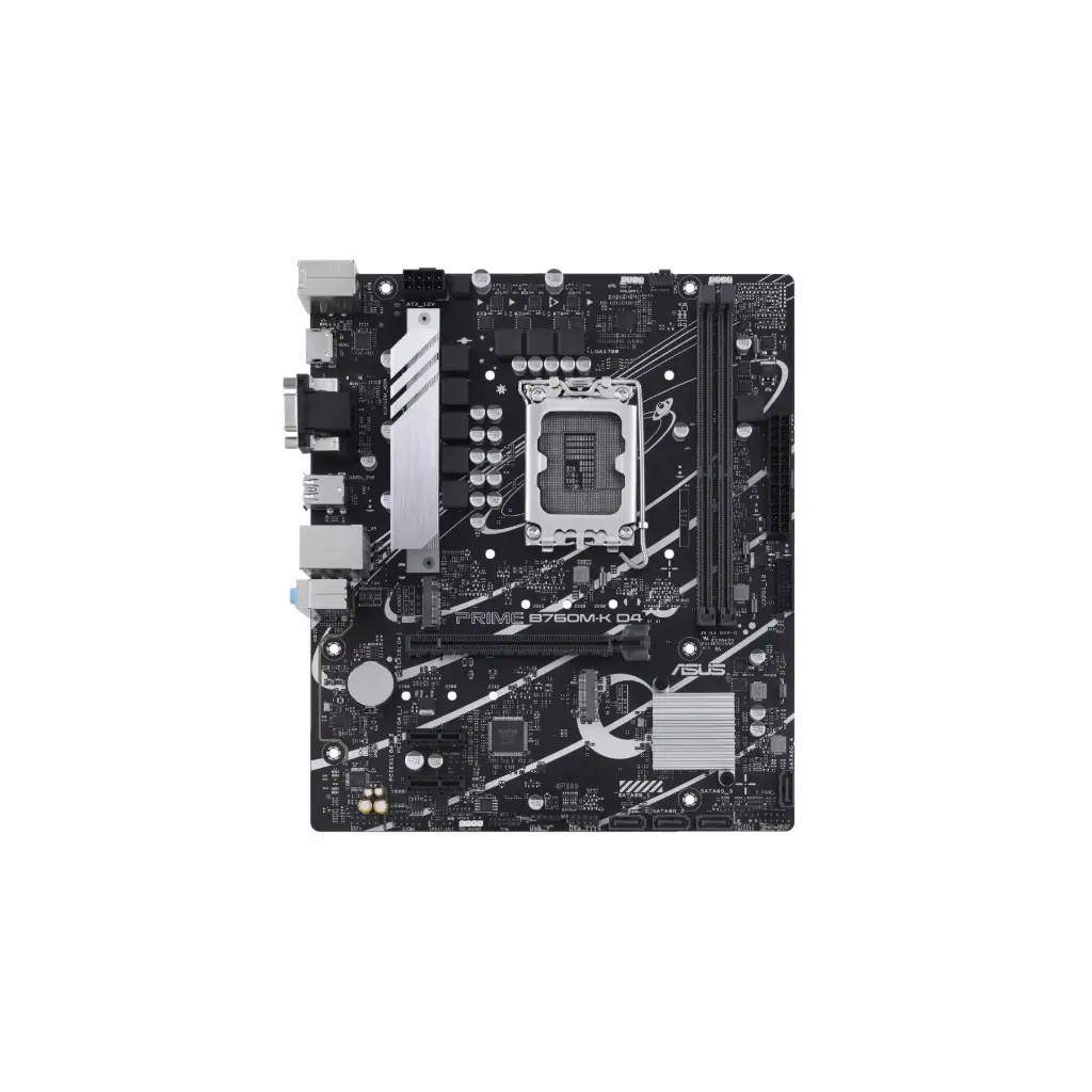Tarjeta Madre PC LGA1700 Asus B760M-K D4 DDR4 90MB1DS0-M1EAY0