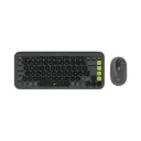 Kit de Teclado y Mouse Inalambrico / Bluetooth Logitech Pop Icon 920-013052 Español Negro