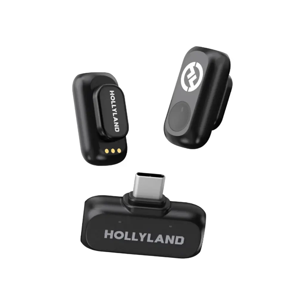 Microfono Inalambrico de Solapa Hollyland Lark A1 (2Tx+1Rx) | USB-C Duo/Cancelacion de Ruido LARKA1