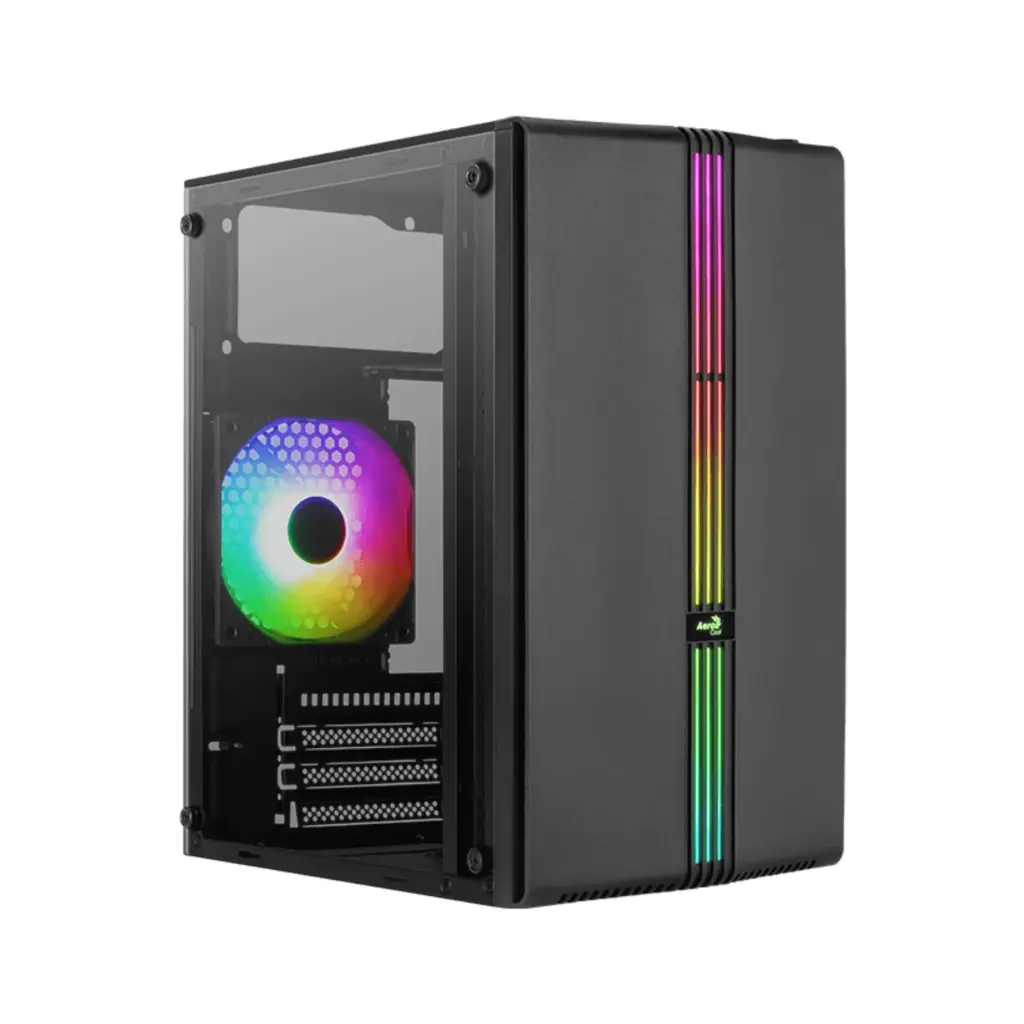 Case P/Computadora Aerocool EVO MINI-G-BK-V1 RGB ACCS-PV42013.11 Negro