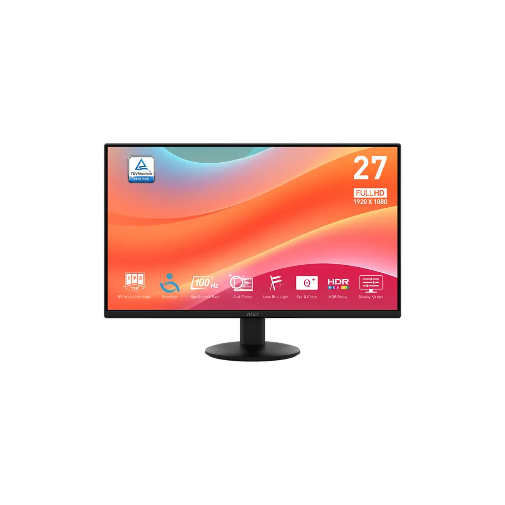 Monitor LED 27" MSI PRO MP272L HDMI/DP 100HZ 4ms 9S6-3PD6CT-004 OPEN BOX