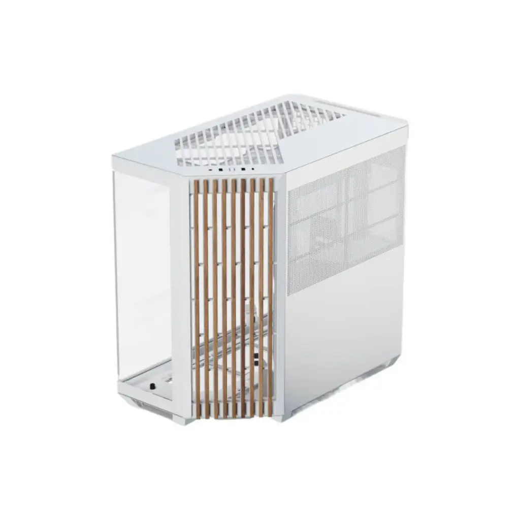 Case P/Computadora APNX V1-W-WT-V1 MID Tower Sin Fuente Blanco/Madera - ULTIMA PIEZA  