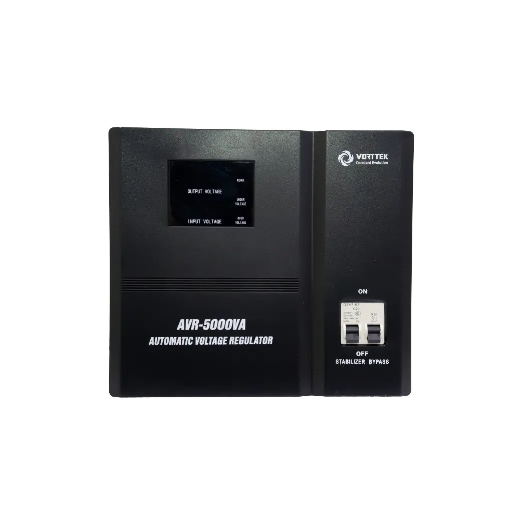 Regulador de Voltaje Vorttek 5000VA AVR-5000VA 110/220Volts 4500Watts 60HZ