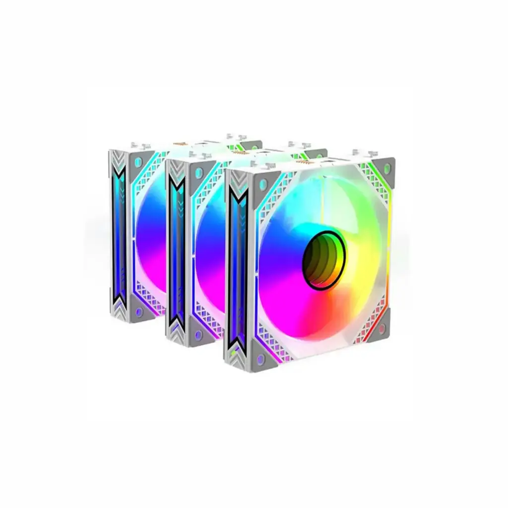 Kit de Ventiladora Case 120mm ALSEYE MIRROR PRO MAX-B Blanco