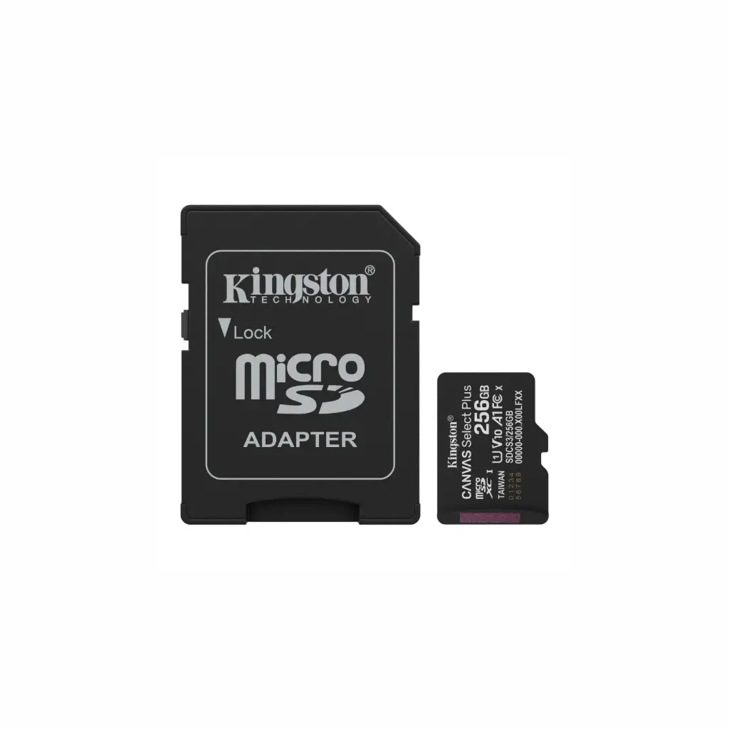 Memoria Micro SD 256GB Kingston Clase 10 Canvas SDCS3/256GB