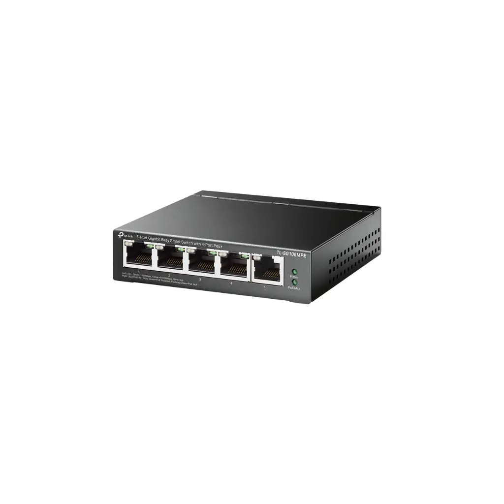 Switch de 5 Puertos Gigabit Easy Smart TPLINK TL-SG105PE 4 Port POE + 1 NO POE