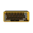 Teclado Inalambrico / Bluetooth Logitech Pop Keys 920-010713 Español Amarillo/Negro