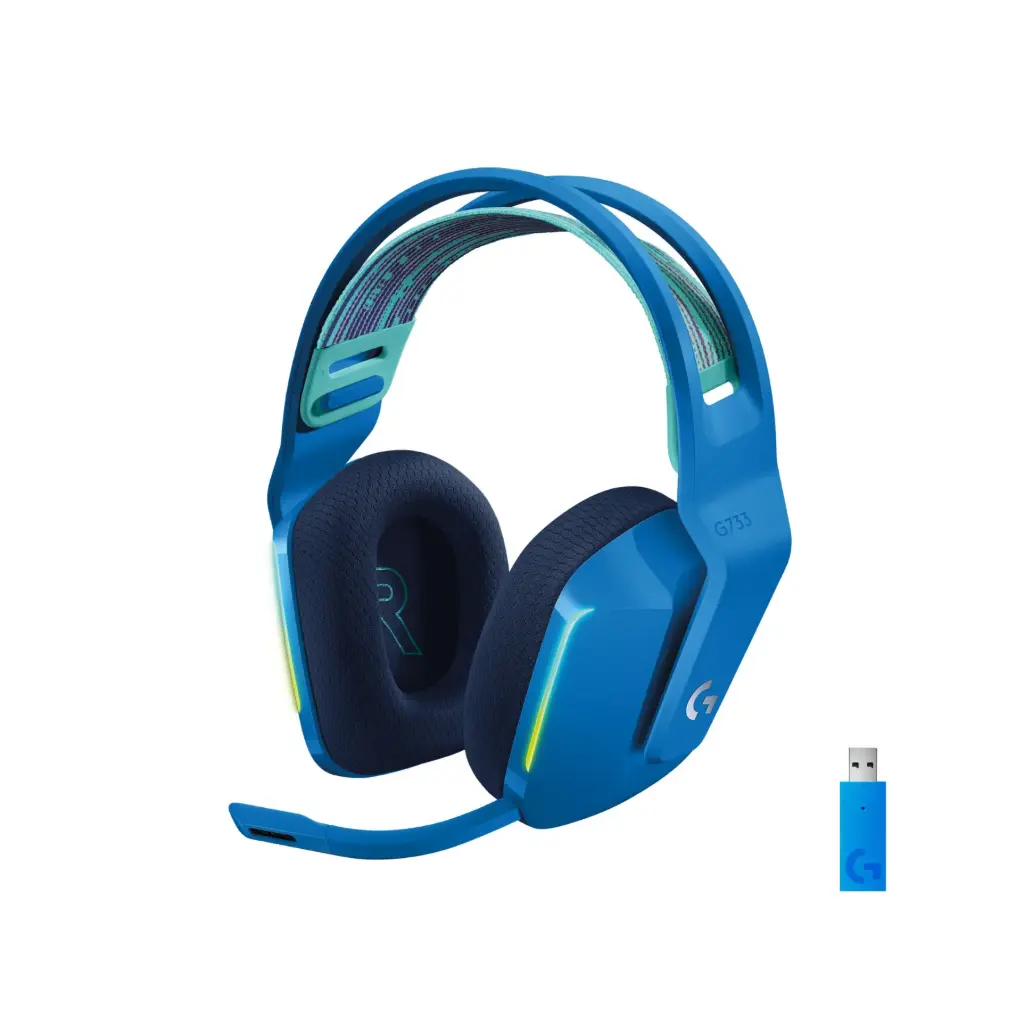 Audifono C/Microfono USB /Inalambrico Logitech G733 LIGHT SPEED Azul 981-000942