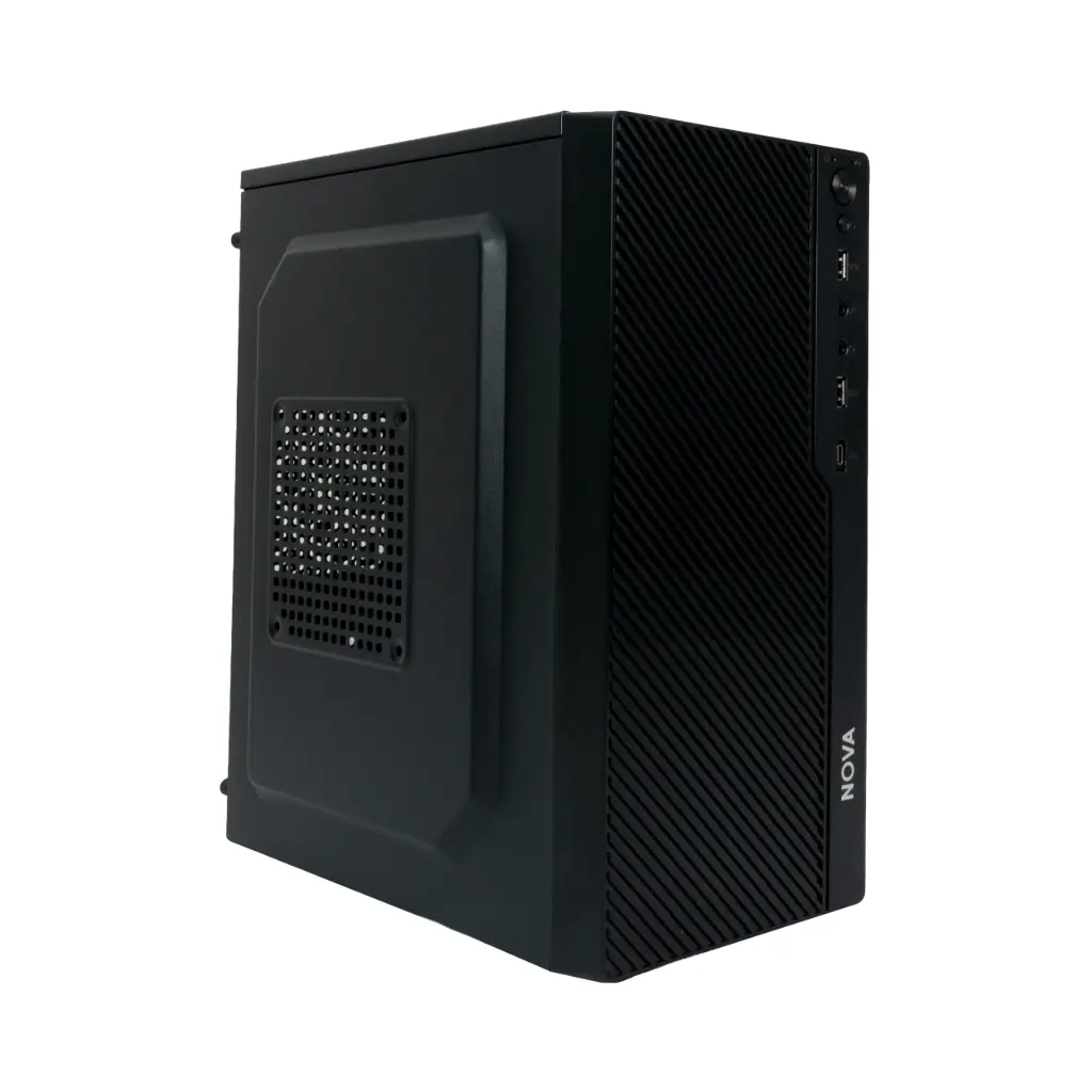 Case P/Computadora Nova CM04KTRA002C Con Fuente Poder Negro