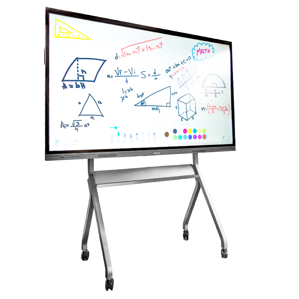 Pantalla Interactiva Vorttek 75" Camara 4K UHD + PC Integrada i5 12th Gen/8GB/256GB SSD con Stand