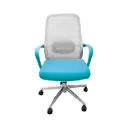 Silla para Oficina Semi Ejecutiva B-202 Azul/Gris