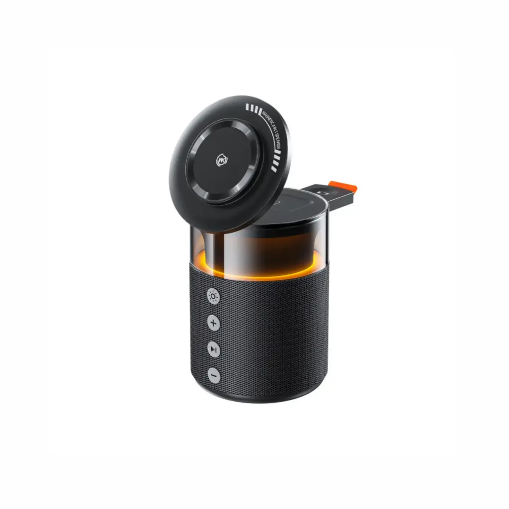 Estacion de Carga Inalámbrica 15W Multiple Telefono/Audifono/Reloj + Parlante Bluetooth 5 in 1 Wekome WP-U179