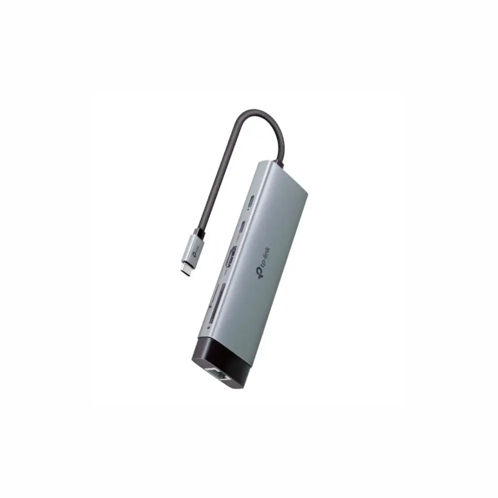 Adaptador USB-C a 2XUSB 3.0/HDMI 4K/Rj45/TF/SD/PD 100W TPLINK UH9120C  