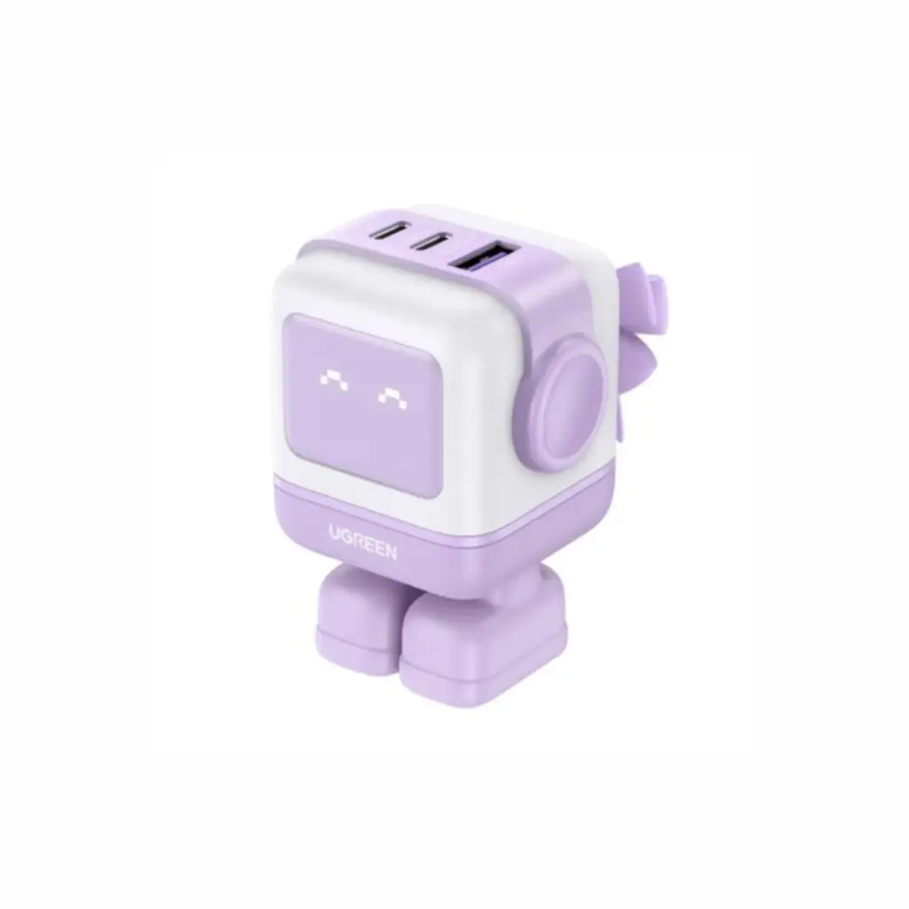 Cargador de Pared 2XUSB-C + USB-A hasta 65W Ugreen 35314  Morado