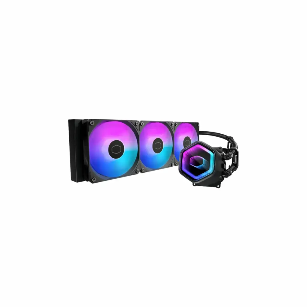 Sistema de Enfriamiento Liquido ARGB Cooler Master MASTERLIQUID 360 CORE II 360MM AM4/AM5 Y LGA 1851 / 1700 COMPATIBLE Negro