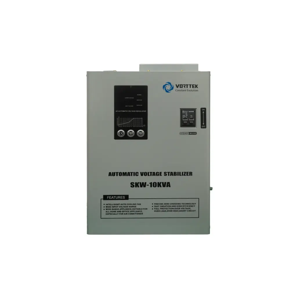 Regulador de Voltaje Vorttek 10KVA SKW-10KVA 110/220Volts 60HZ
