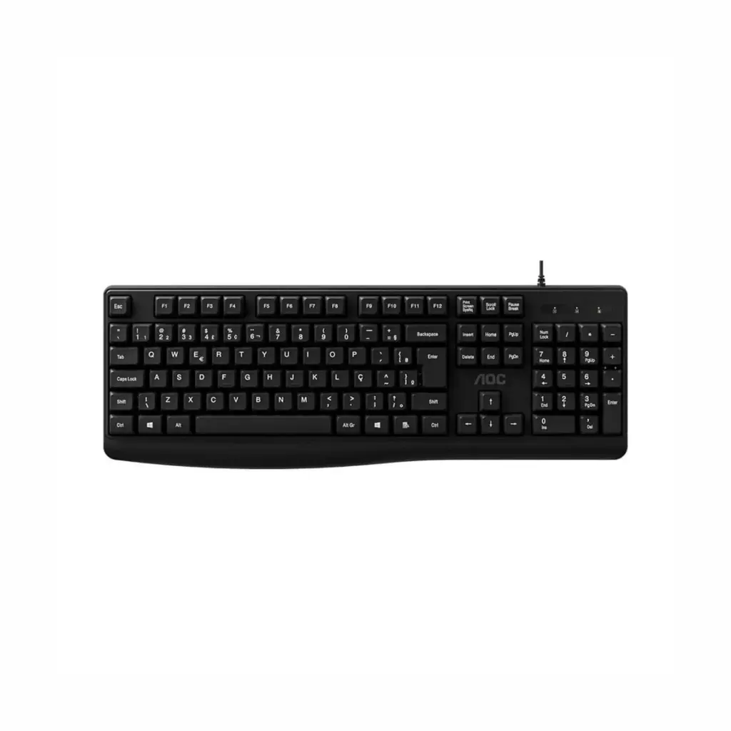Teclado USB AOC KB120B/97 Negro