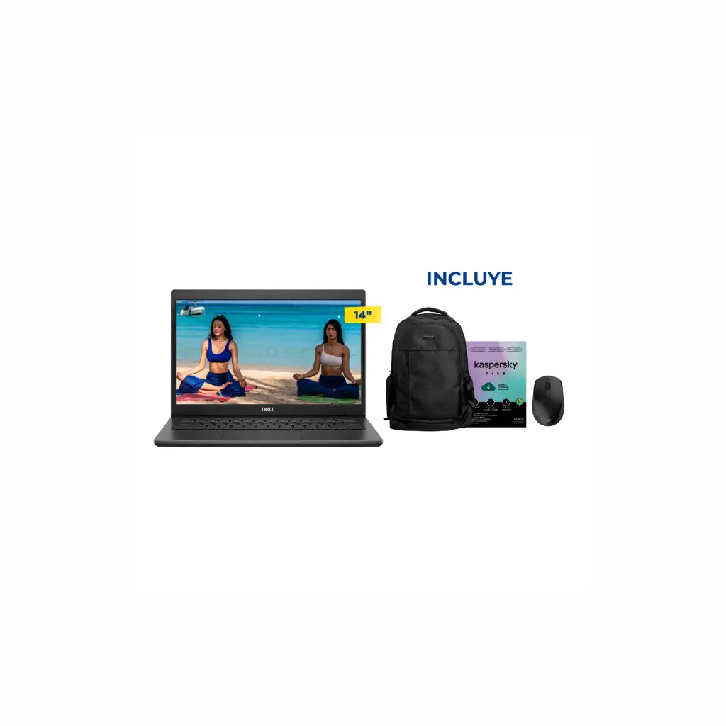 OFERTA ABRIL 2026 18 NBR - Laptop Dell Latitude 3420 i5-1145G7/16GB/SSD 256GB/LED 14" W11P Reacondicionada + Kaspersky Plus 1 Usuario / 1 AÑO + Kaspersky + Mochila + Mouse