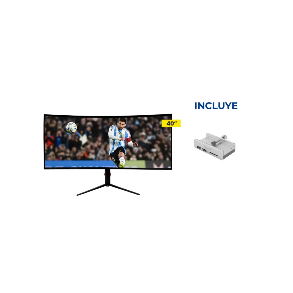 OFERTA MAYO 2026 - Monitor LED 40 Vorttek VK400GC + HUB USB ORICO MH2AC-U3-SV-BP