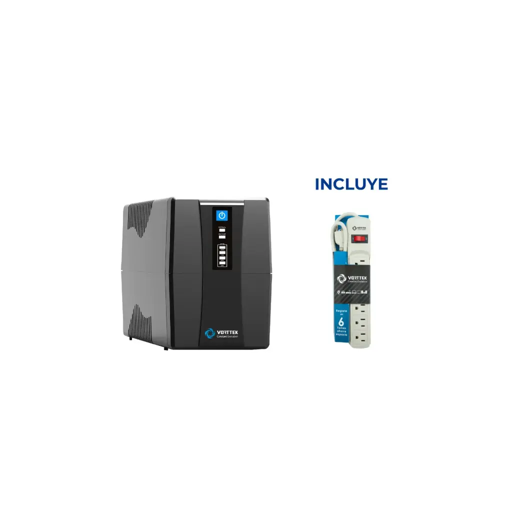 OFERTA JUNIO 2026 - UPS Vorttek VK600 + Regleta Vorttek PF-018 6 Tomas