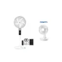 OFERTA JUNIO 2026 - Ventilador de Pedestal AE-5618 Blanco + Ventilador de Escritorio YT-N1-WH-BP Blanco GRATIS