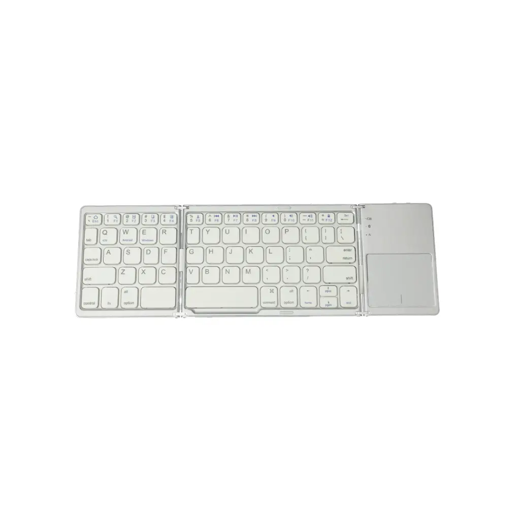 Teclado Mini Plegable Bluetooth Silver