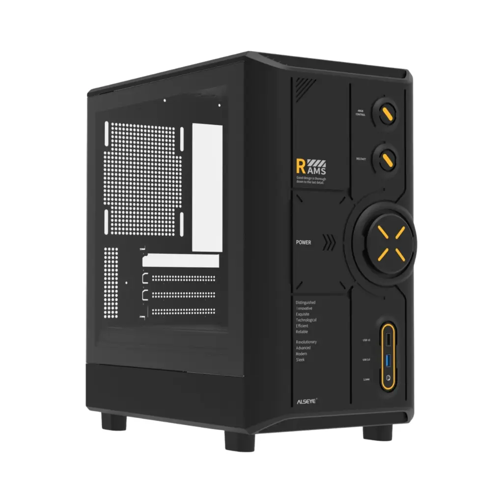 Computadora de Escritorio Gamer Alseye RAMS 2.0 Negro | AMD Ryzen 7 5700G | 16GB RAM | SSD 1TB | W11 Pro