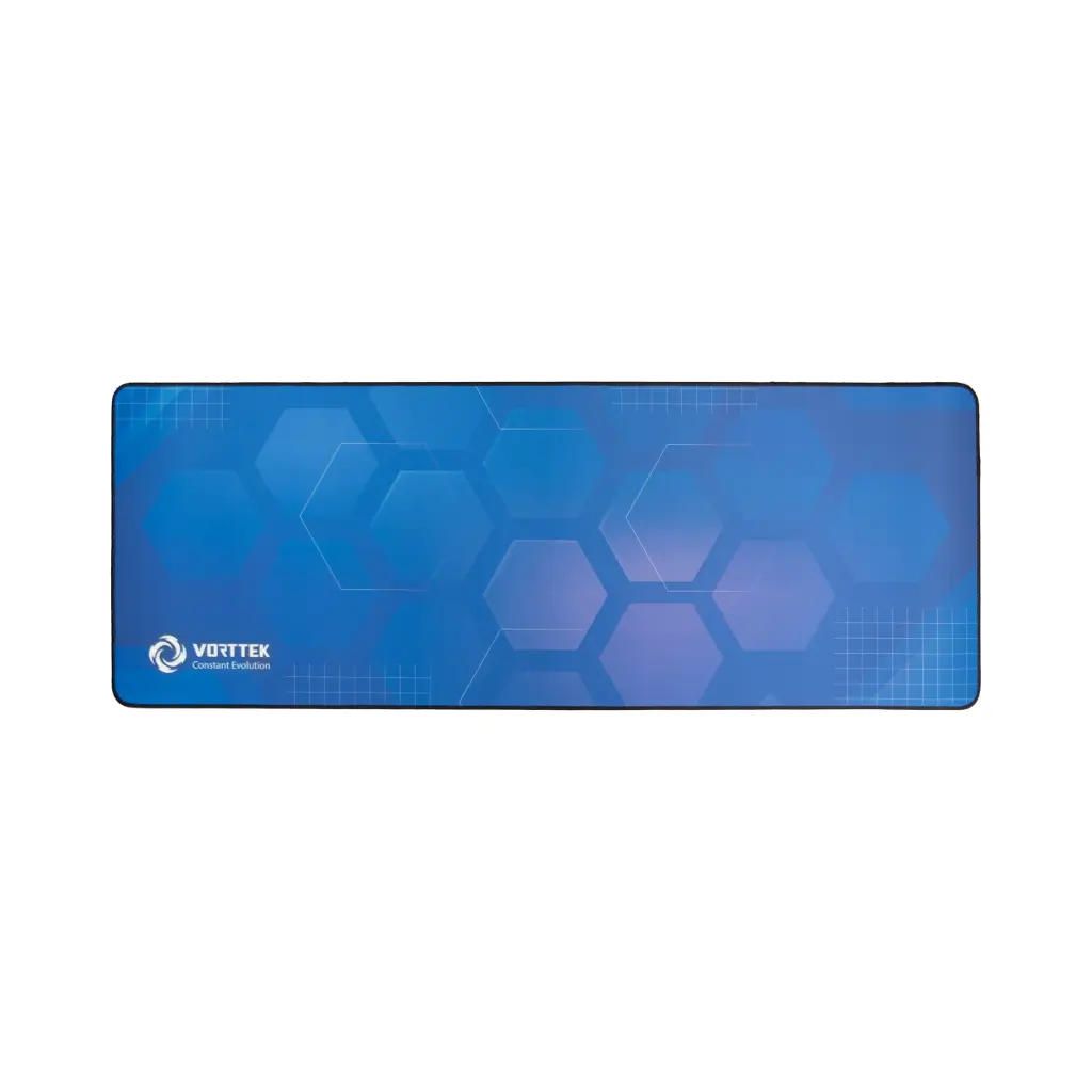 Mousepad Vorttek Sublimado XL | Estilo Hexagonos Azul