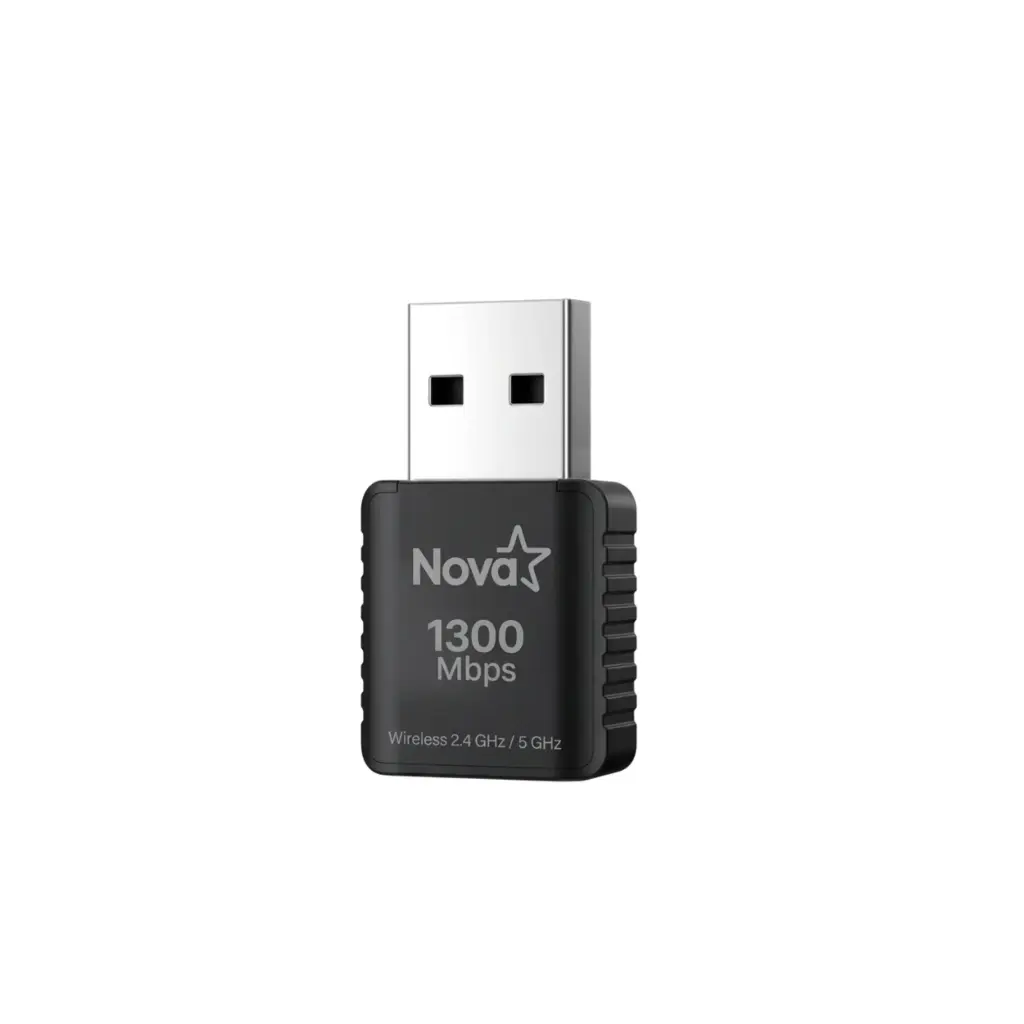 Adaptador USB Wifi Nova UWF-908 1300Mbps Dual Band 5G 2.4G E010-174