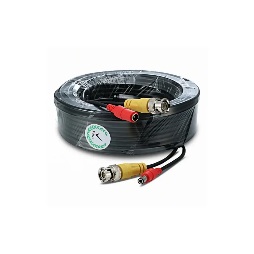 Cable de Video Camara BNC/Power M-M 50 Metros HD CCTV