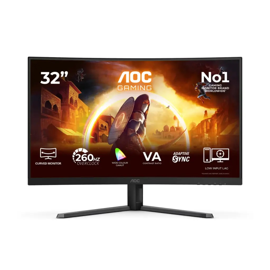 Monitor LED 32" Curvo Gamer AOC C32G42ZE | FHD 260Hz 0.3ms | HDMI/DP