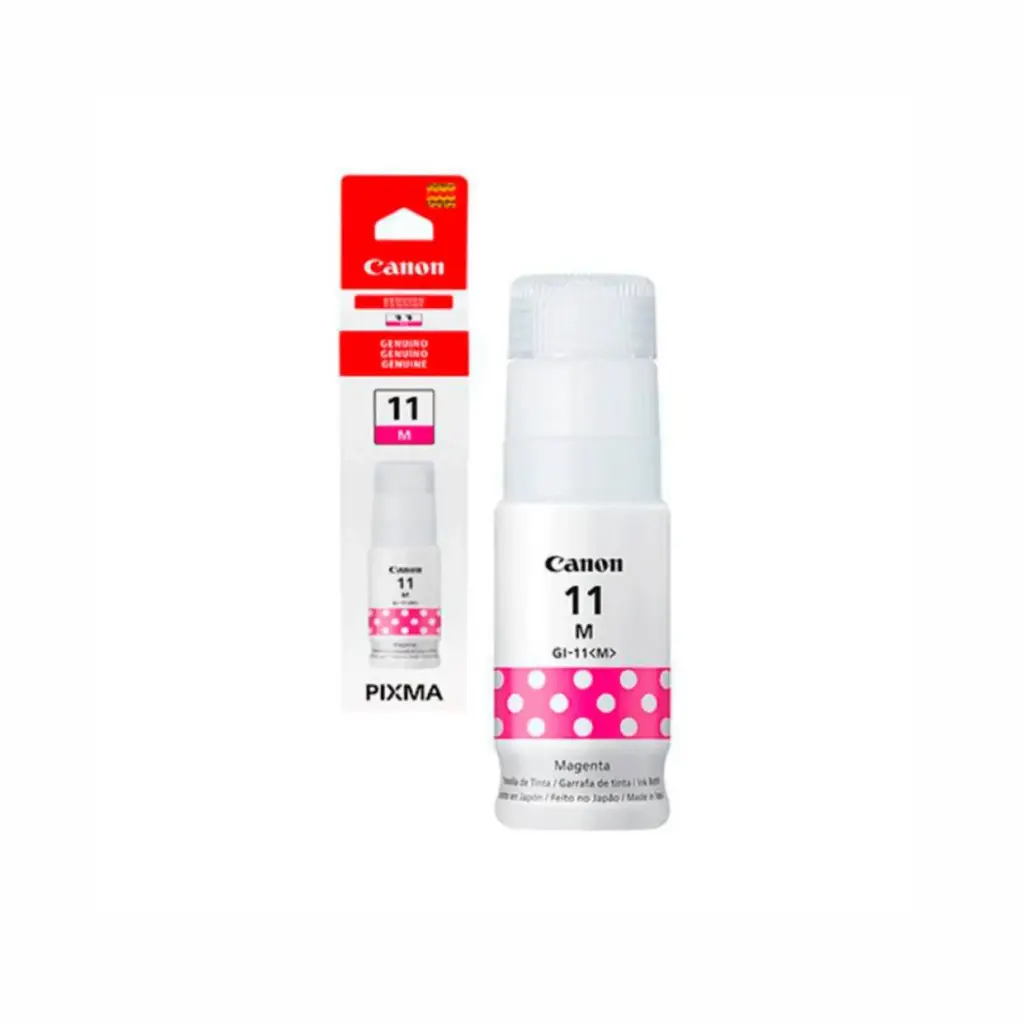 Bote de Tinta Original Canon GI-11 Magenta 70ML G2160/G3160 Compatible con GI-20 G3270