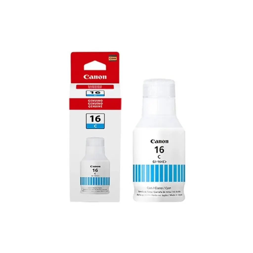 Bote de Tinta Canon GI-16C Cyan 135ML GX7010