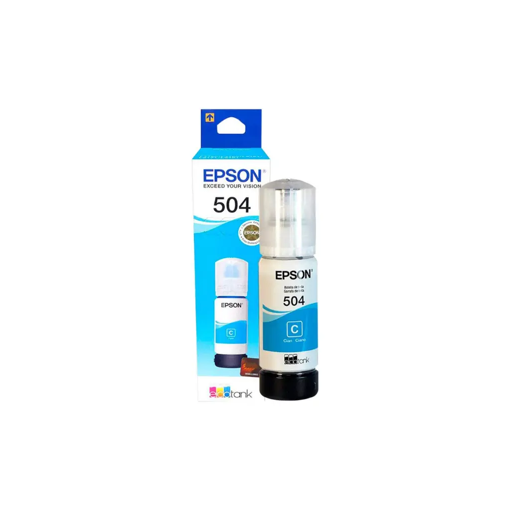 Bote de Tinta Epson Cyan T504 L4150 L4160 L14150