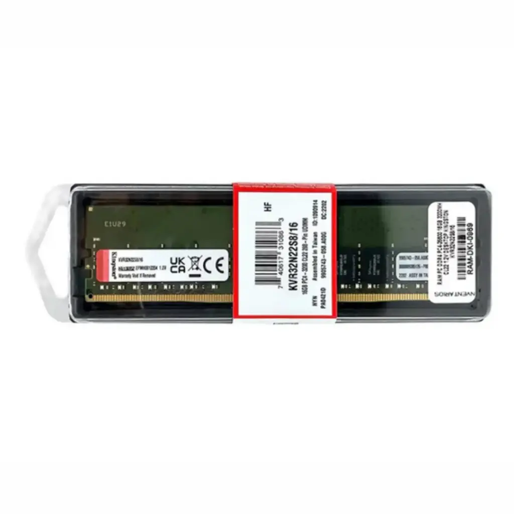 Desktop 16GB DDR4 3200 Mhz. Kingston KVR32N22S8/16