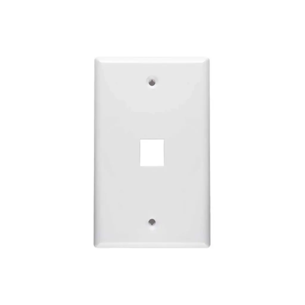 FacePlate Blanco de 1 Puerto Generico