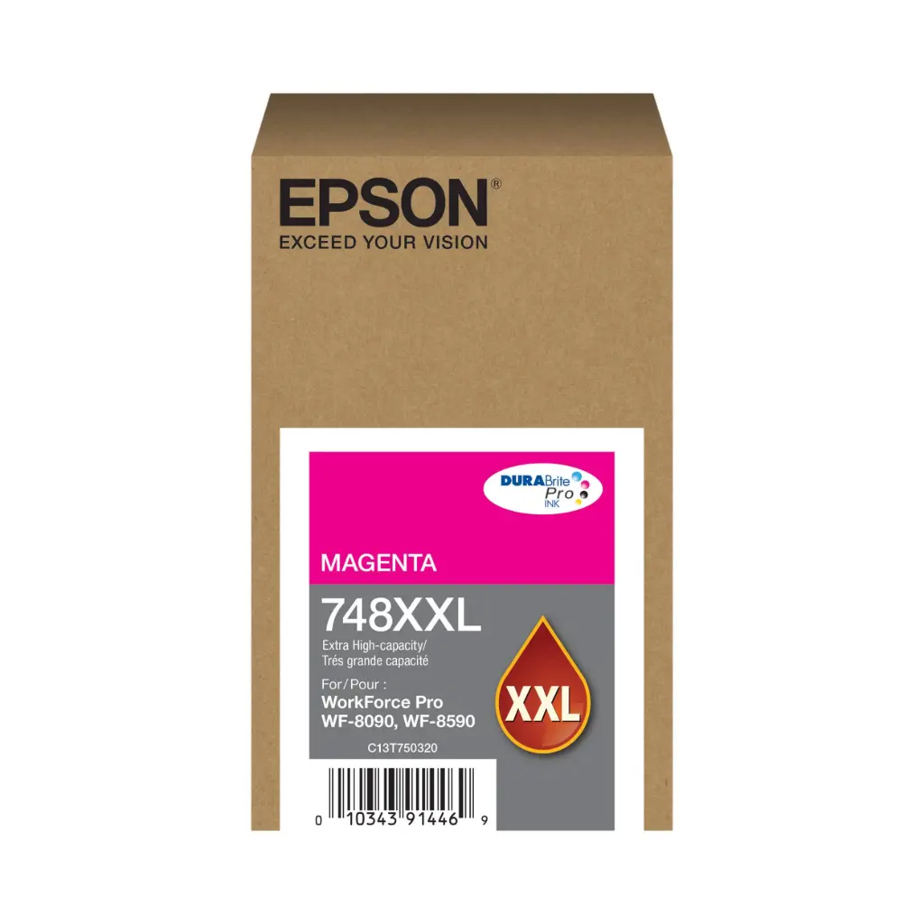 Cartucho Original Epson 748XXL320 Magenta C6590 7,000Paginas rendimiento