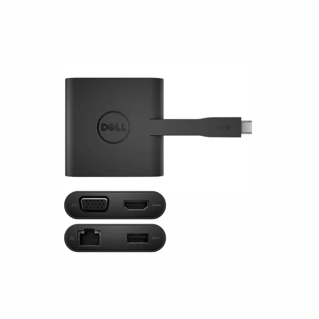Adaptador Dell DA200 USB-C a USB 3.0/HDMI/VGA/RJ45