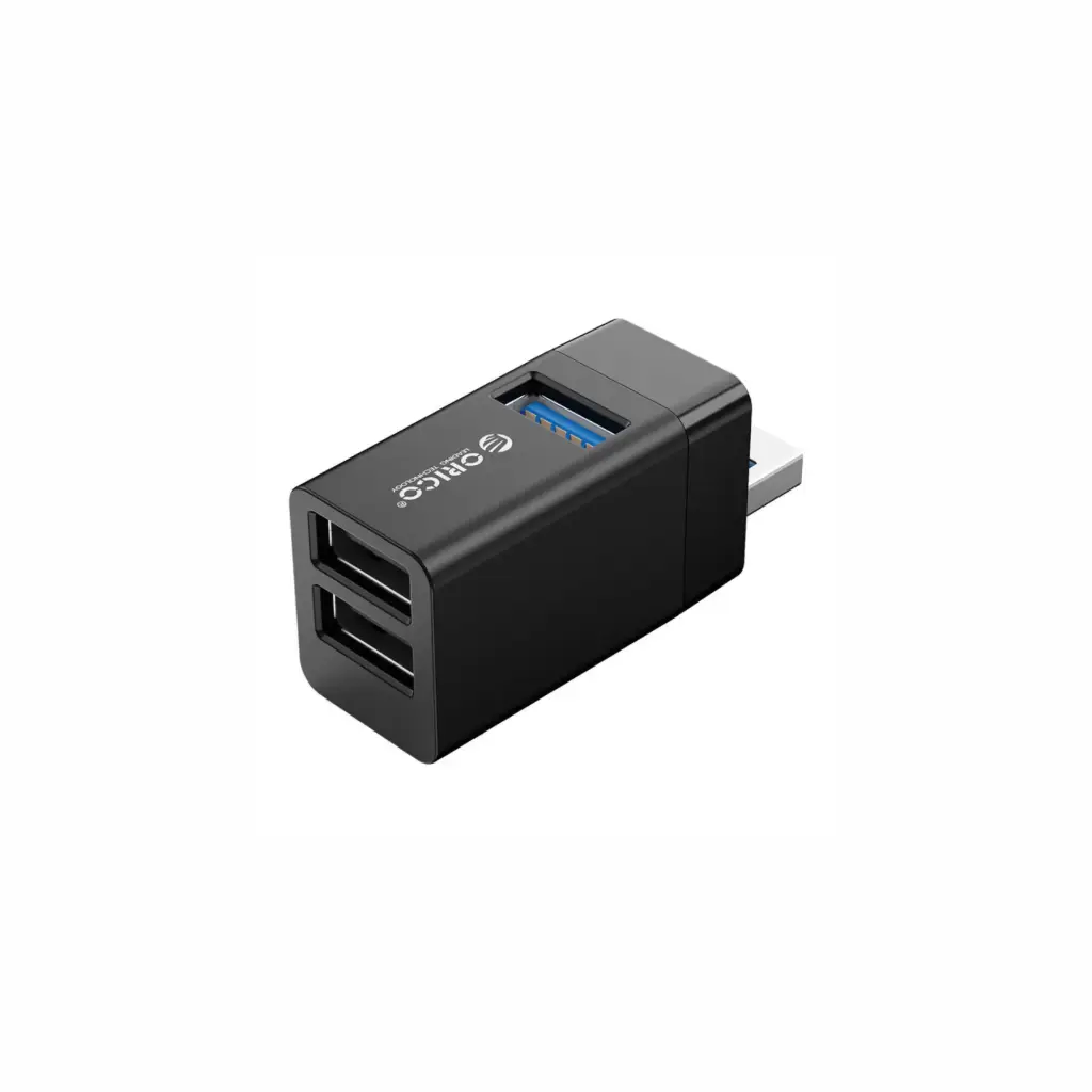 HUB USB 3.0 3 Puertos Orico MINI-U32-BK-BP Negro