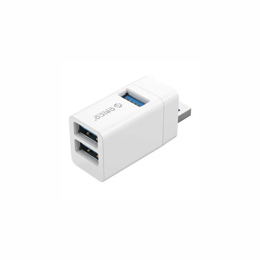 HUB USB 3.0 3 Puertos Orico MINI-U32-WH-BP Blanco