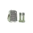 Parlante Bluetooth Divoom SongBird-HQ + 2 Microfono Karaoke Verde