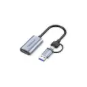 Capturadora de Video USB A / USB-C a HDMI Mindpure LX10630