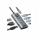 Adaptador USB-C a 3USB 3.0/HDMI 4K/3.5mm/RJ45/PD 100W 7 in 1 Orico CX10-7P-GY-BP