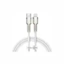 Cable USB-C a Lightning Baseus Cafule Series CATLJK-B02 2m Blanco