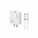 Cargador de Pared Wekome WP-U59 USB-C 20w Blanco