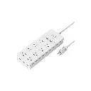 Regleta Orico FPC-8A2U-US-WH 8 Conector 110V + 2 USB 2.0 12W 1.5mt Blanco